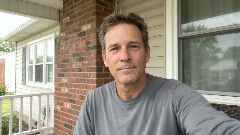 Homeowner discussing chimney repair
