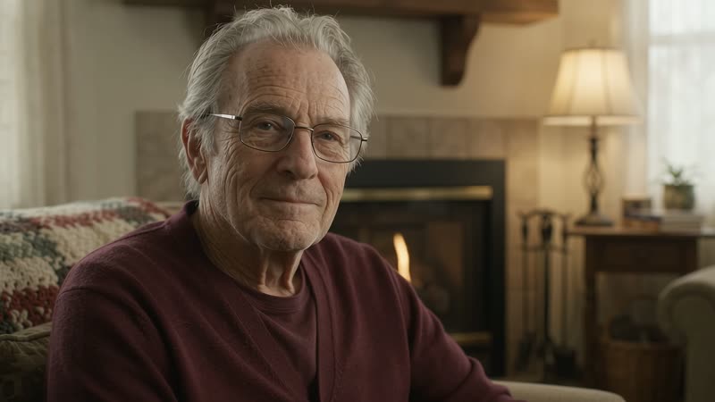 Homeowner discussing gas fireplace service