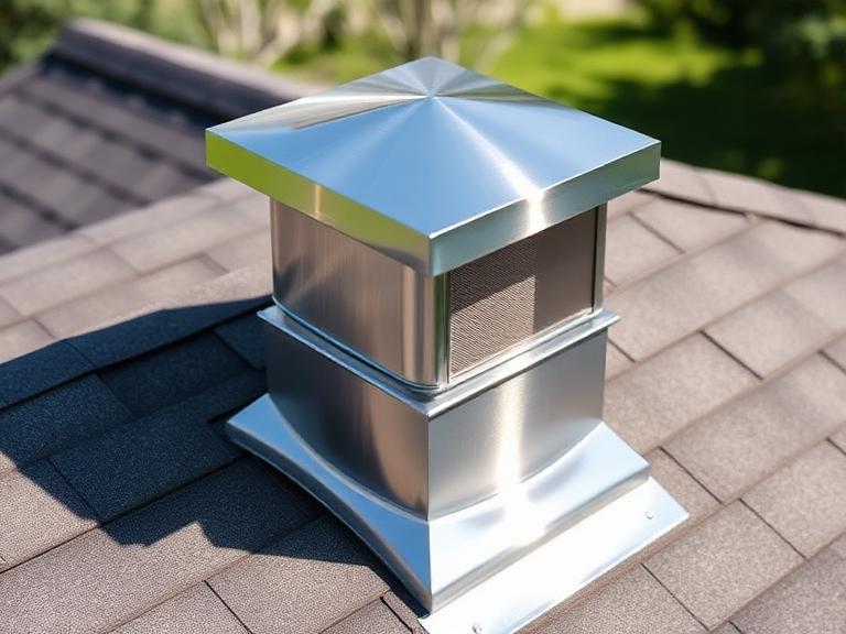New stainless steel chimney cap