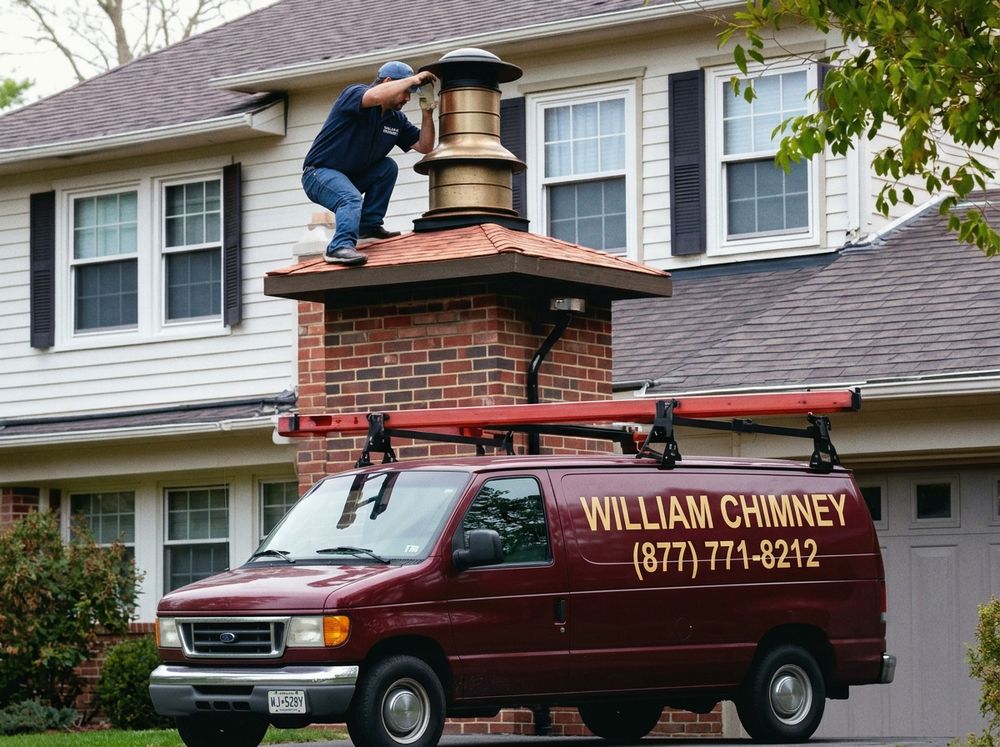 New chimney cap installation